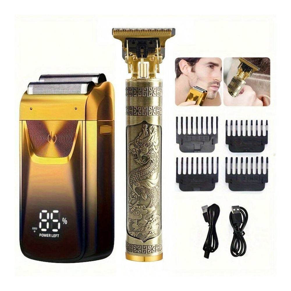Mens Grooming Kit Gift - Electric Shaver, Beard Trimmer, Hair Clipper,