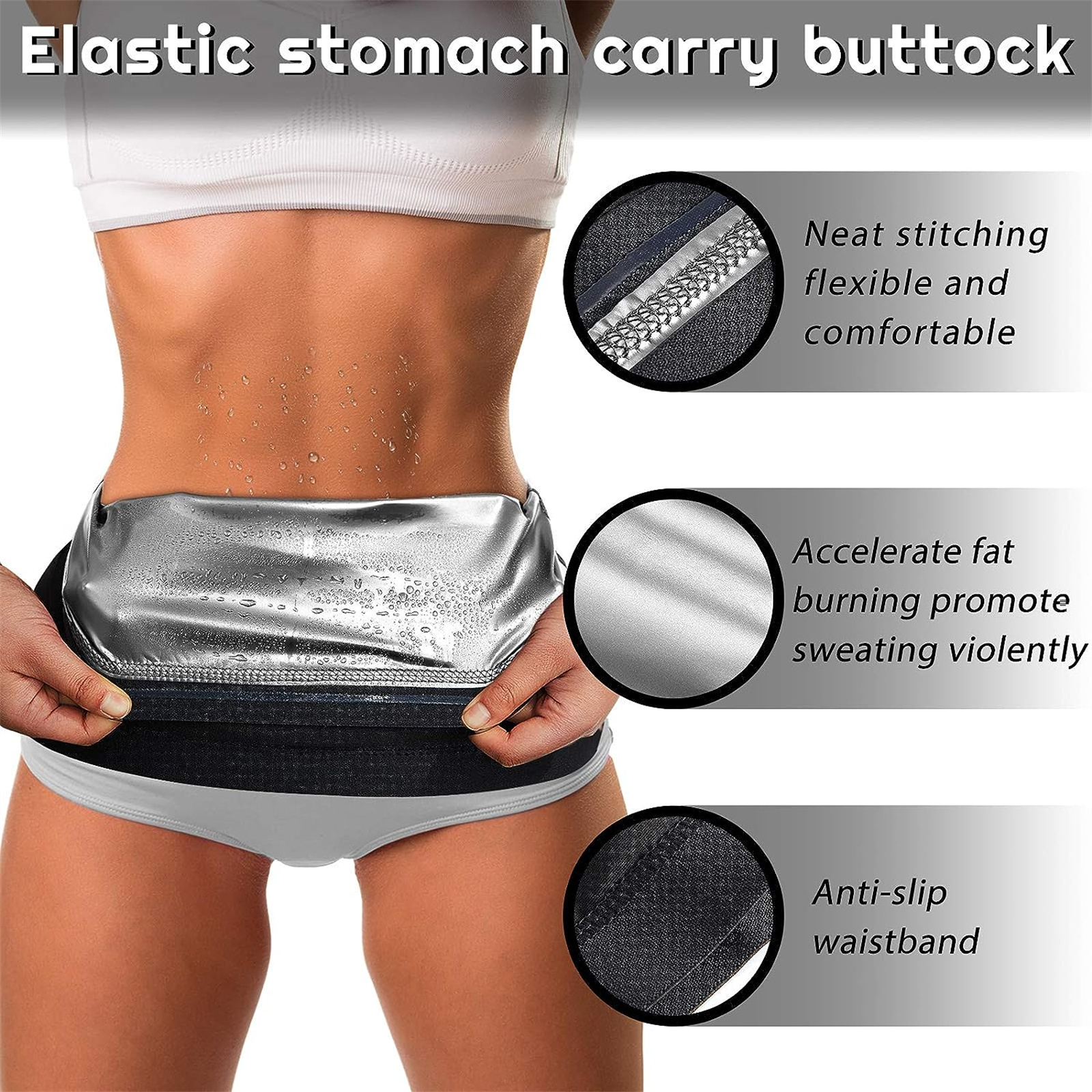 Men'S Beard Grooming - 1pcs Women Waist Trimmer Sauna Sweat