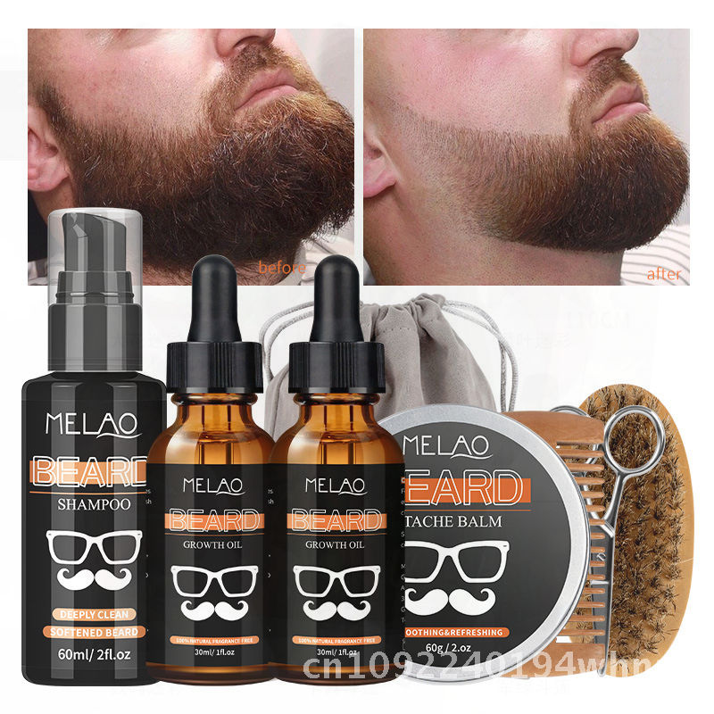 Men'S Grooming And Skin Care - Men's 8-Piece Beard Care Kit -