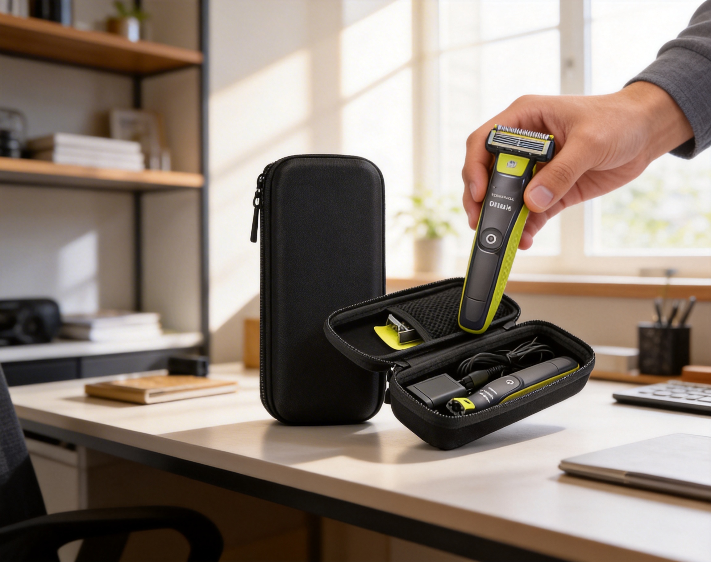 Portable EVA Shockproof Storag - Men'S Grooming Trimmer ulasan dan harga