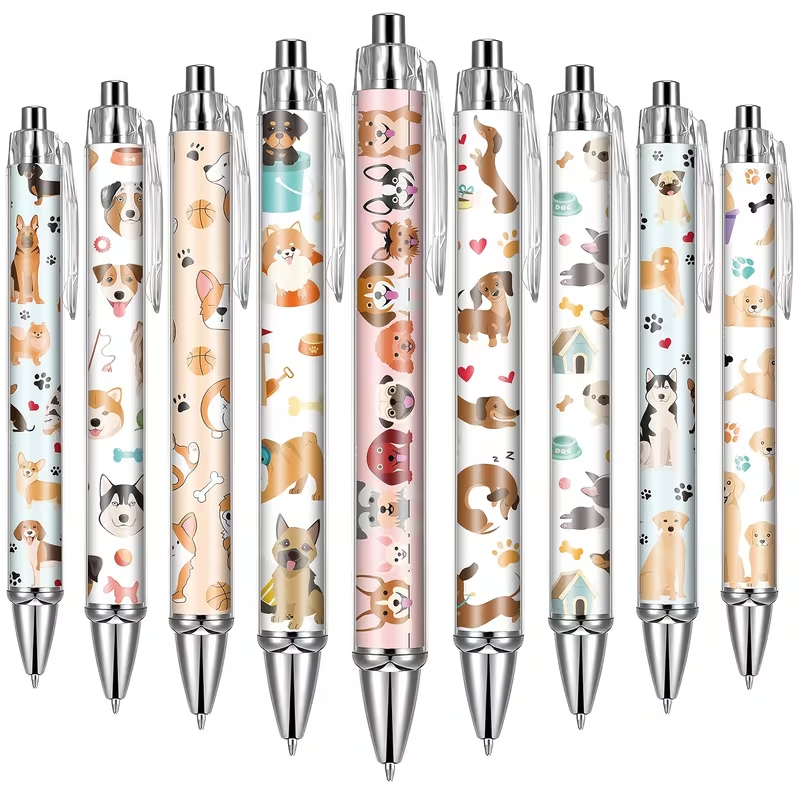 9/18 Pcs Dog Ballpoint Pen Set - Mens Grooming Kit Gift ulasan dan harga