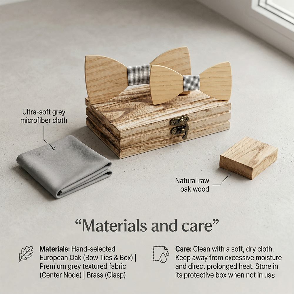 Mens Wooden Bowtie Set Minimal - Men'S Grooming Boxes ulasan dan harga
