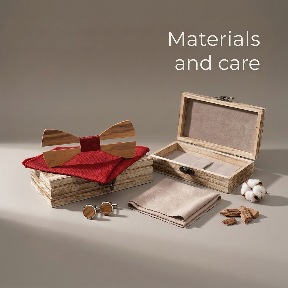 Mens Wooden Bowtie Set Minimal - Men'S Grooming Boxes ulasan dan harga