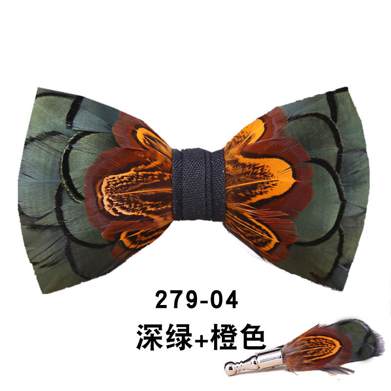 Men Bow Tie Feather Bowtie  Br - Men'S Grooming Boxes ulasan dan harga
