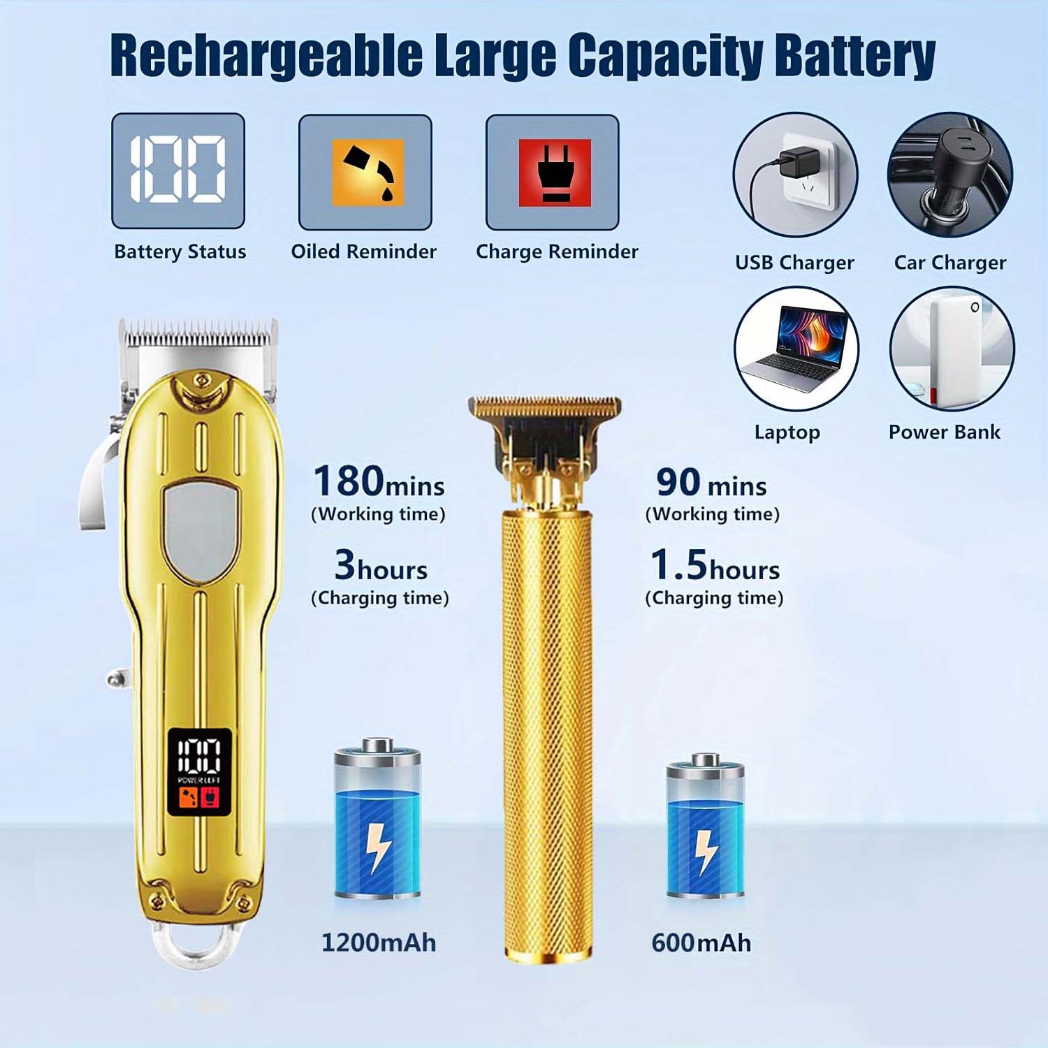 2 in 1 Electric Hair Clipper & - Mens Grooming Tools ulasan dan harga