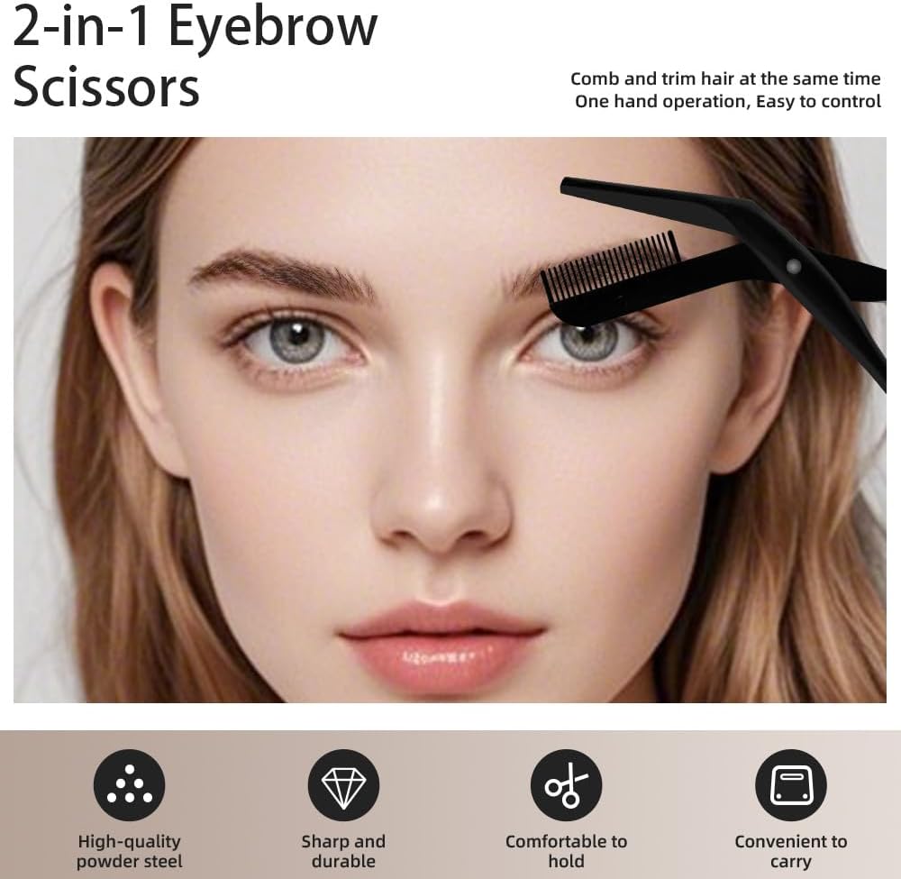 Eyebrow Scissors Trimmer with  - Men Grooming Usa ulasan dan harga