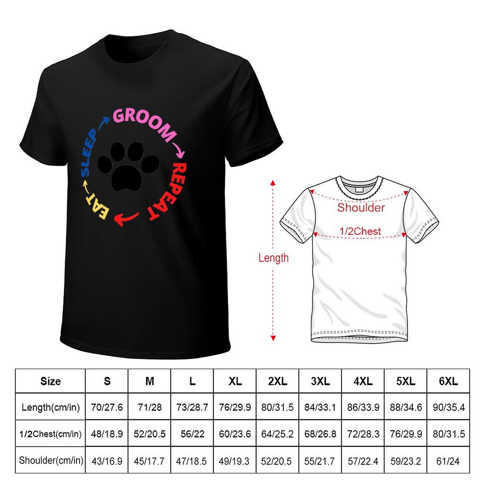 Eat Sleep Groom Repeat dog gro - Men'S Grooming Utilities ulasan dan harga