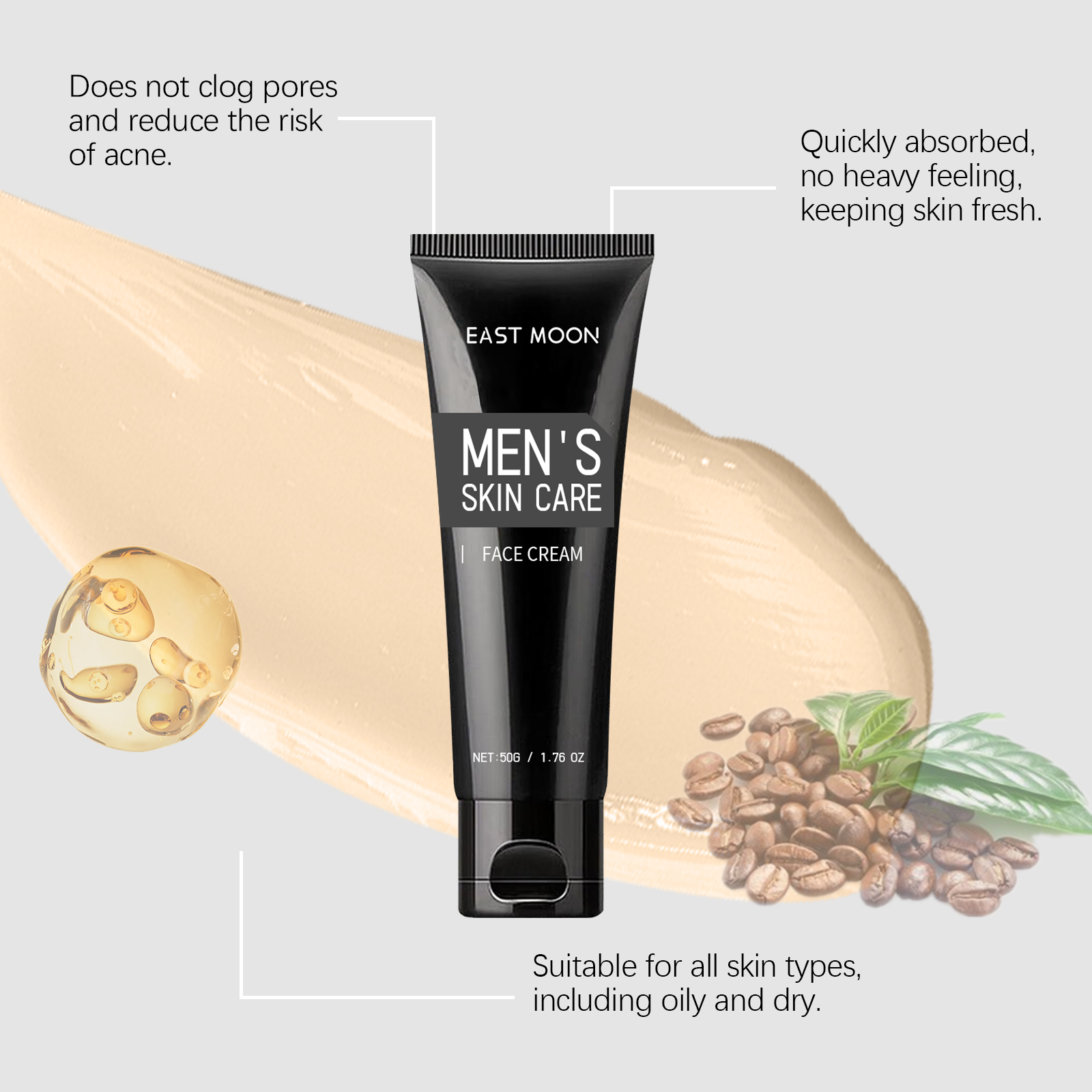 50g Men's Face Cream Moisturiz - Men'S Grooming And Skin Care ulasan dan harga