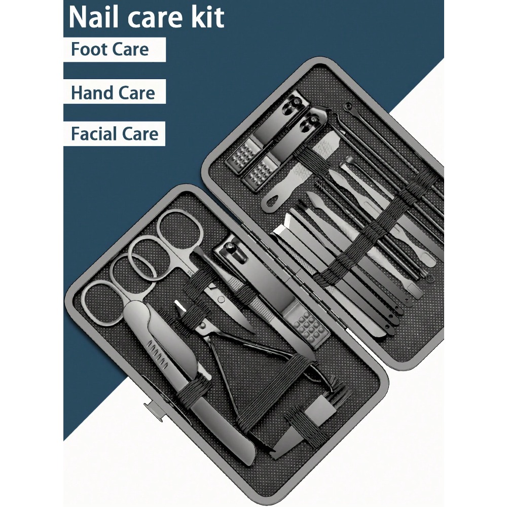 Manicure Set, Stainless Steel  - Mens Grooming Kit Gift ulasan dan harga