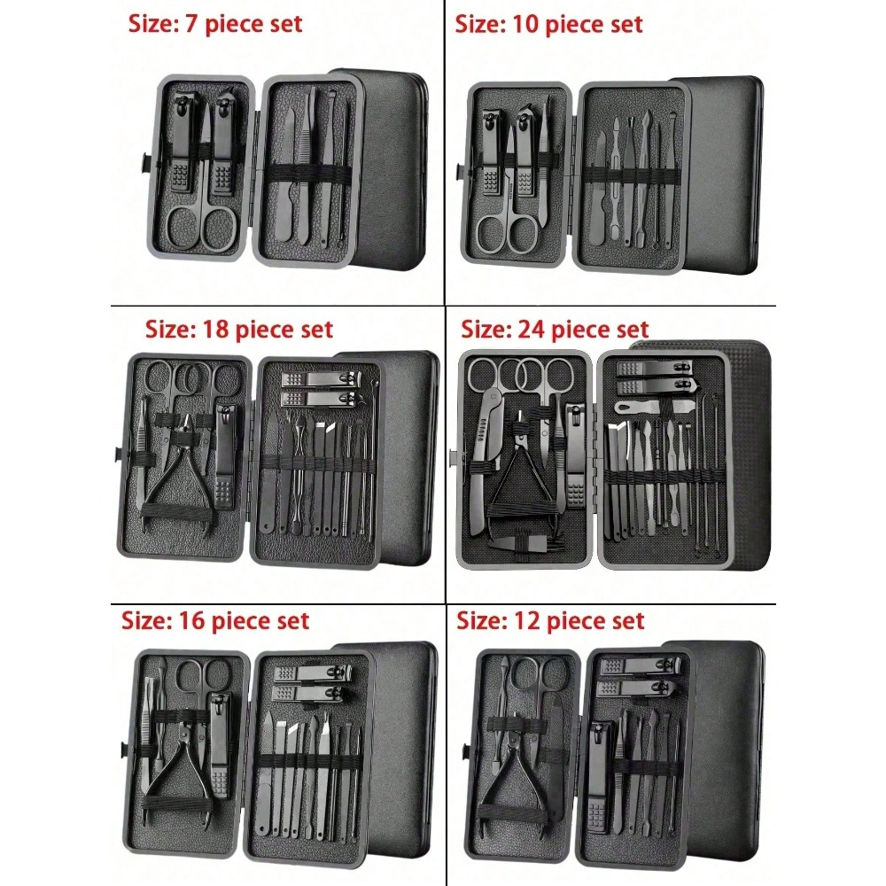 Manicure Set, Stainless Steel  - Mens Grooming Kit Gift ulasan dan harga