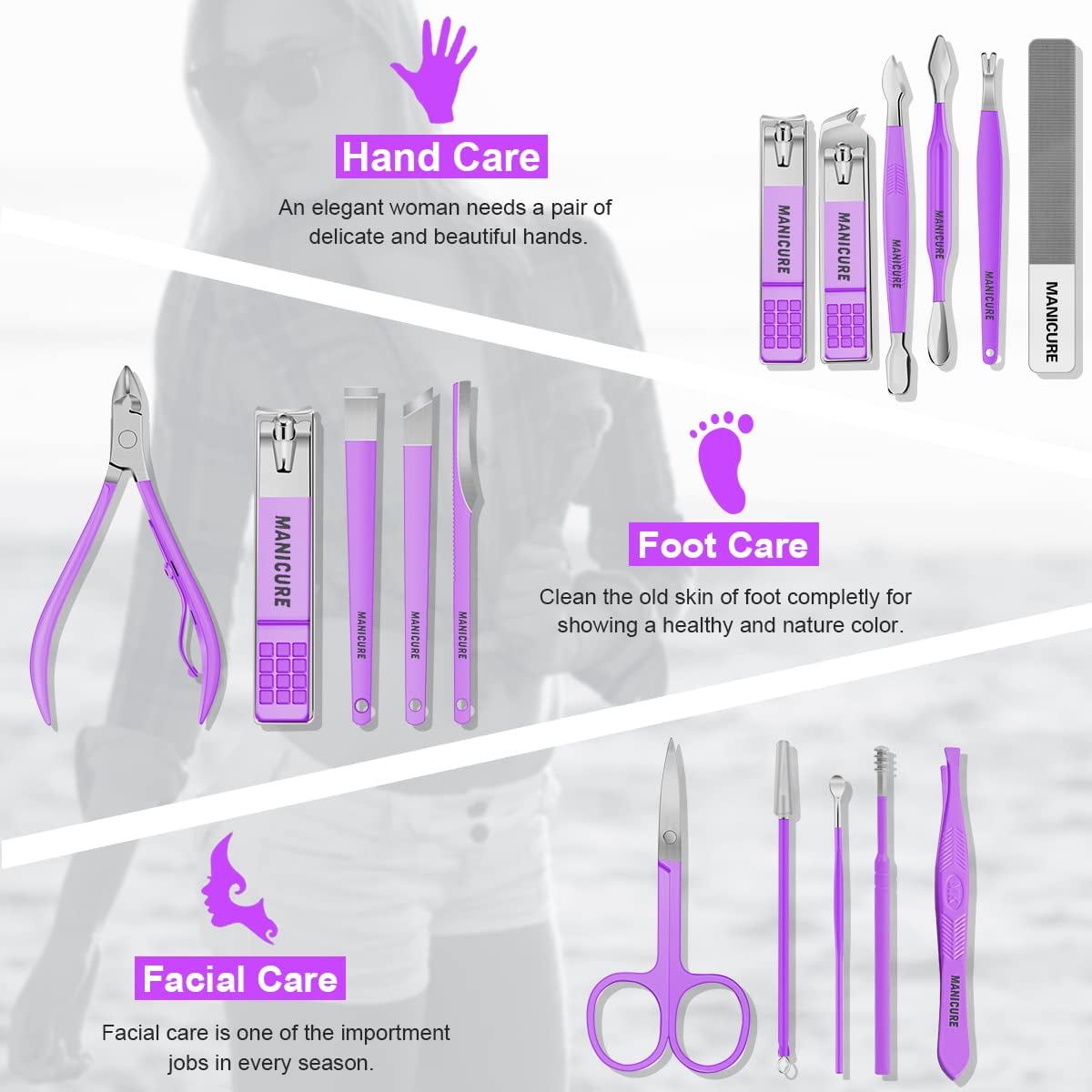 Manicure Set Professional Nail - Mens Grooming Kit Gift ulasan dan harga