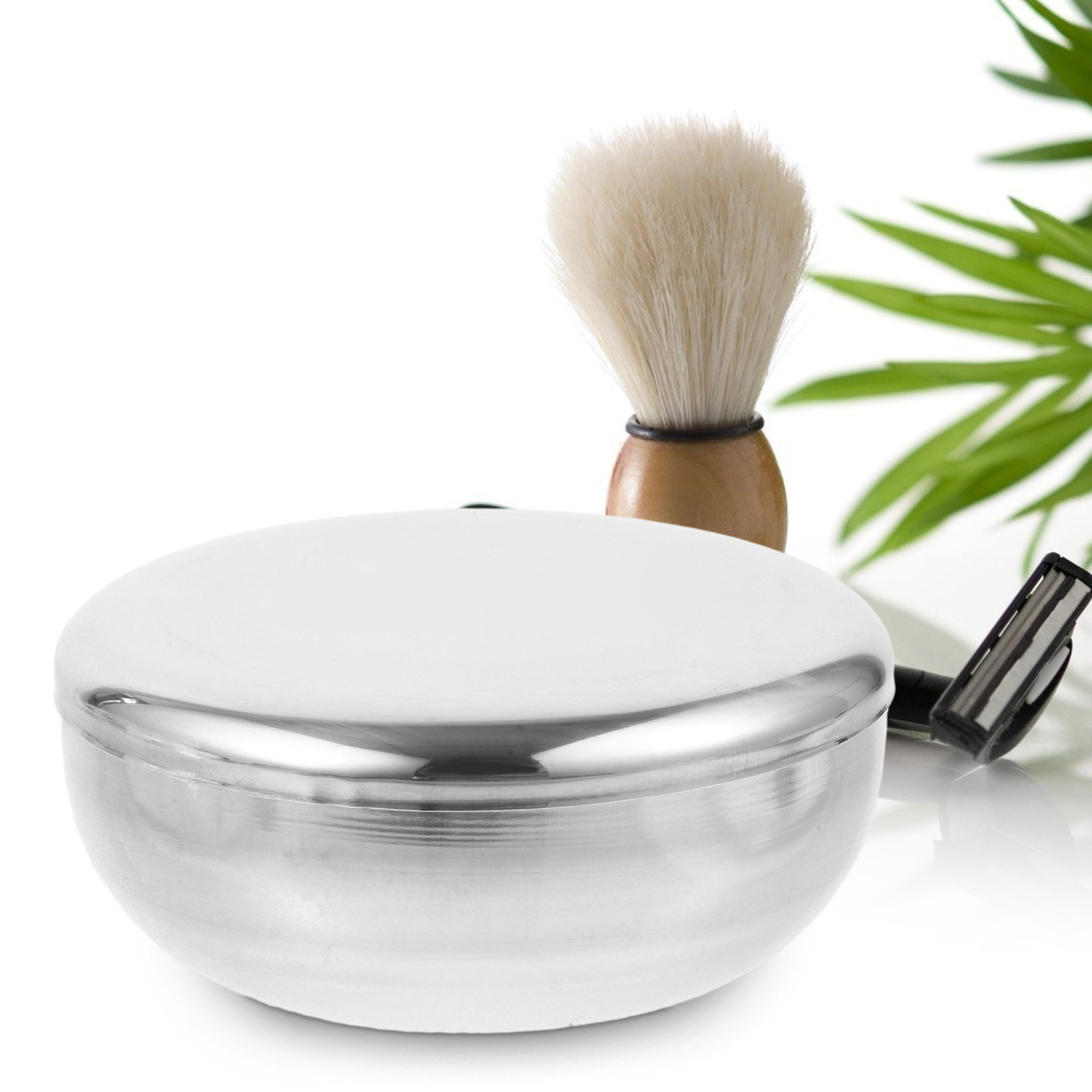 Men Shaving Bowl Stainless Ste - Mens Grooming Tools ulasan dan harga