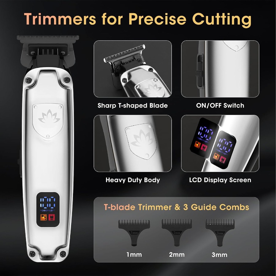 Cordless Hair Clippers for Men - Men'S Grooming Trimmer ulasan dan harga