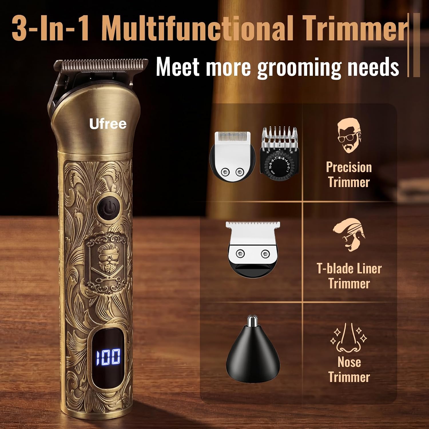 Beard Trimmer Hair Clippers fo - Mens Grooming Kit Gift ulasan dan harga