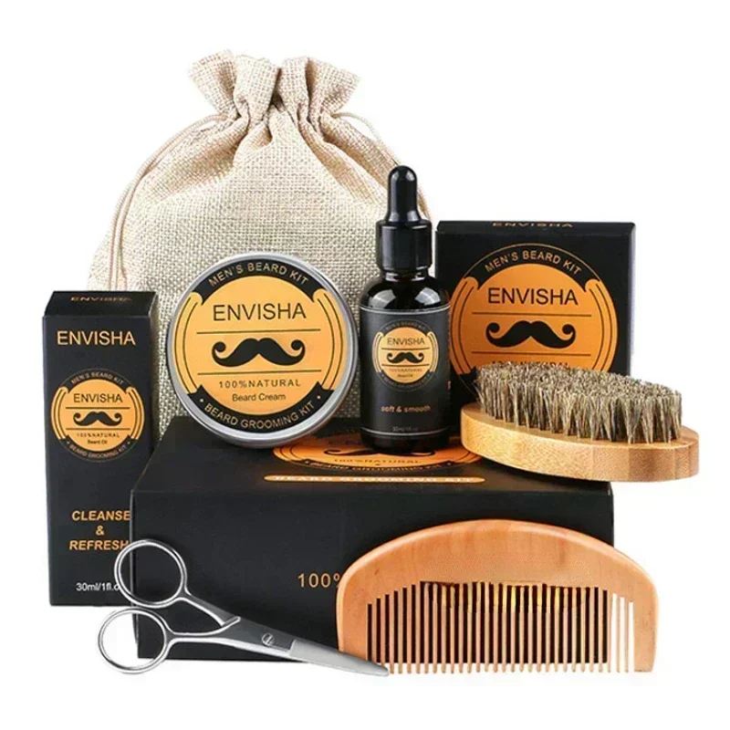 6pcs/set Men Beard Barba Groom - Men'S Beard Grooming ulasan dan harga