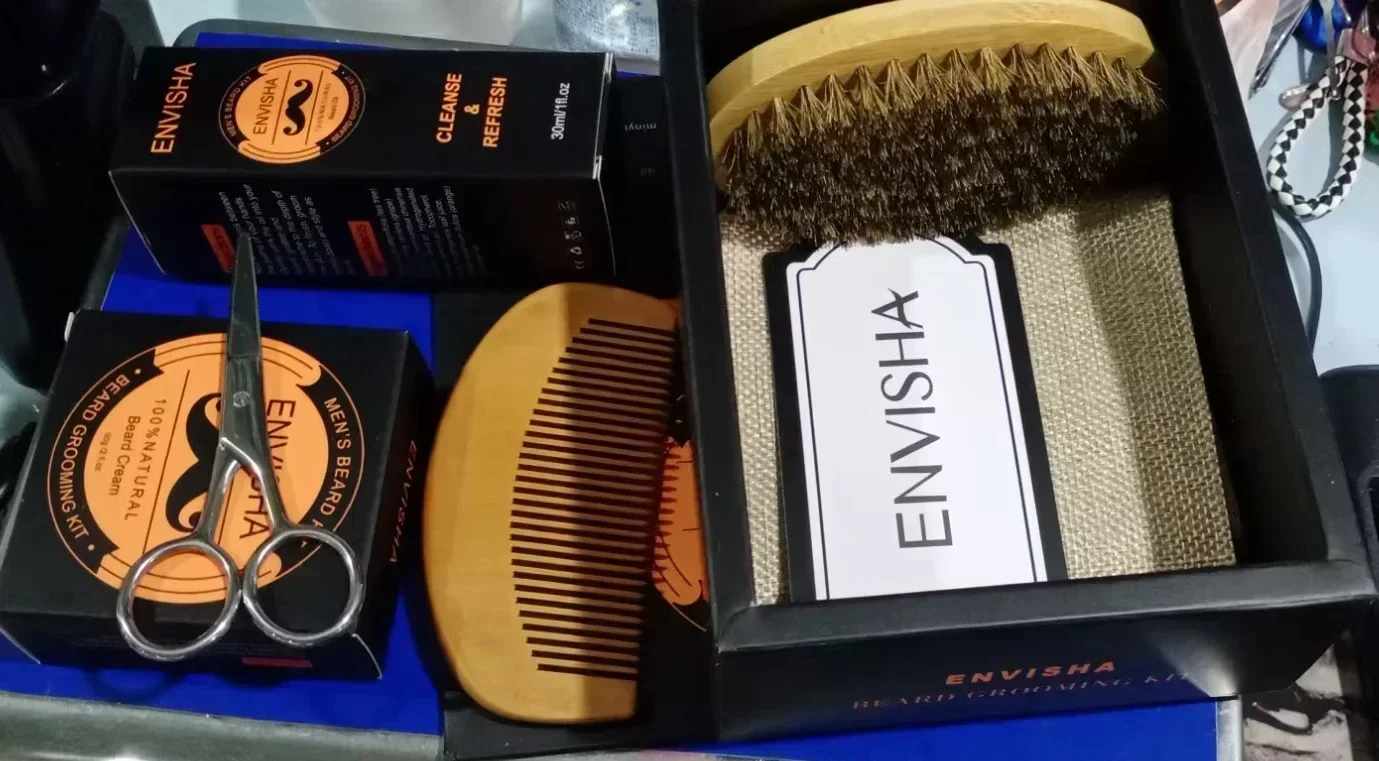 6pcs/set Men Beard Barba Groom - Men'S Beard Grooming ulasan dan harga