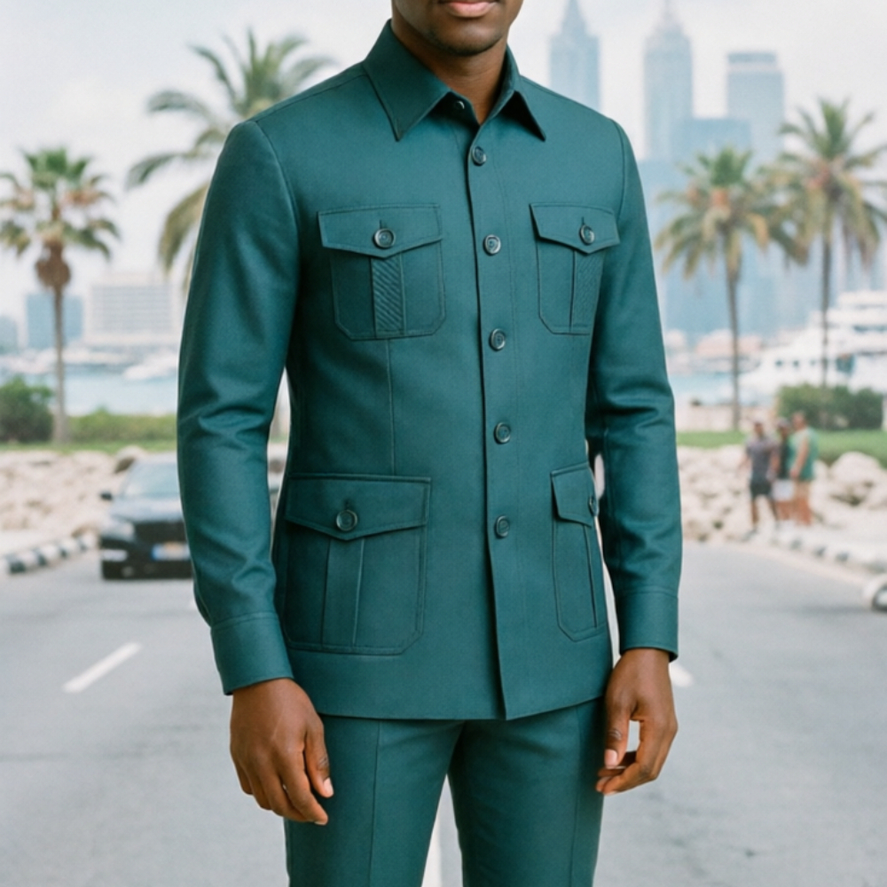 Safari Men Suits Chic Burgundy - Men'S Grooming Utilities ulasan dan harga