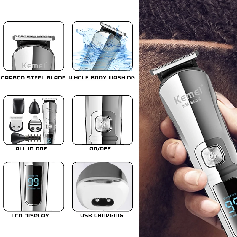 Kemei Professional Multifuncti - Men'S Grooming Boxes ulasan dan harga