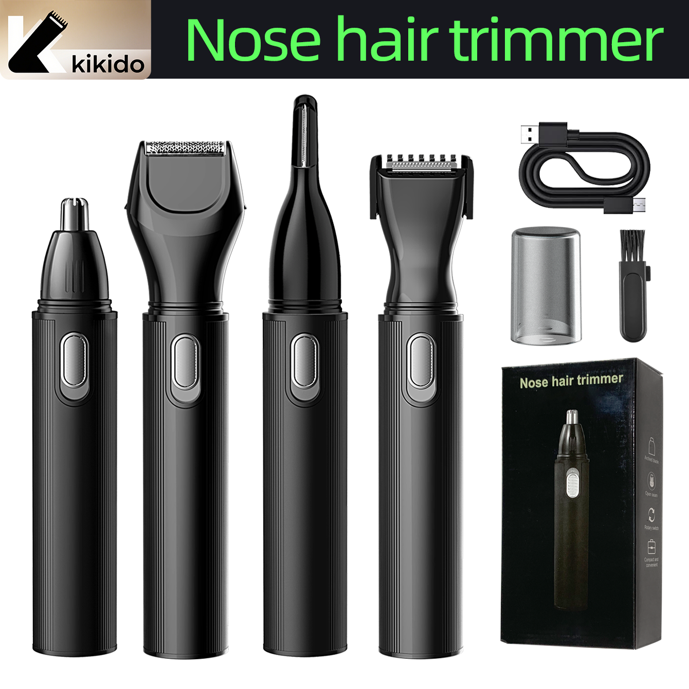 KIKIDO 4 in 1 Nose Hair Trimme - Mens Grooming Tools ulasan dan harga