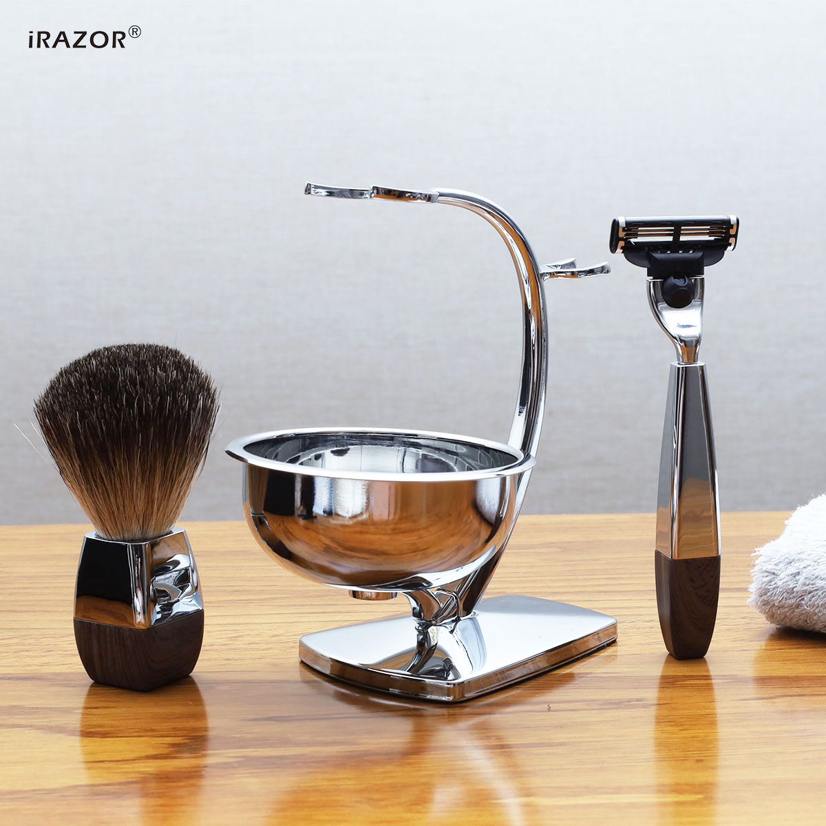 iRAZOR Professional Wet Shavin - Mens Grooming Kit Gift ulasan dan harga