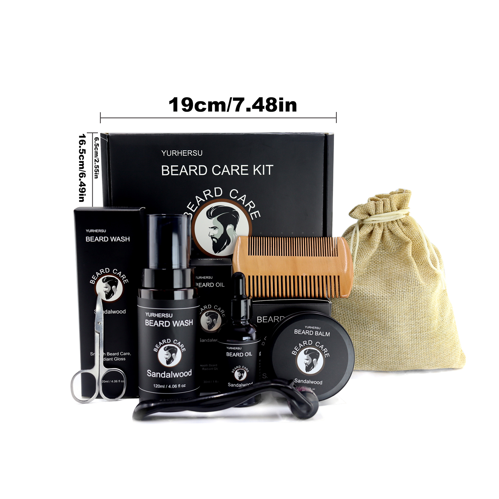 7Pcs Beard Care Kit for Men, G - Mens Grooming Kit Gift ulasan dan harga